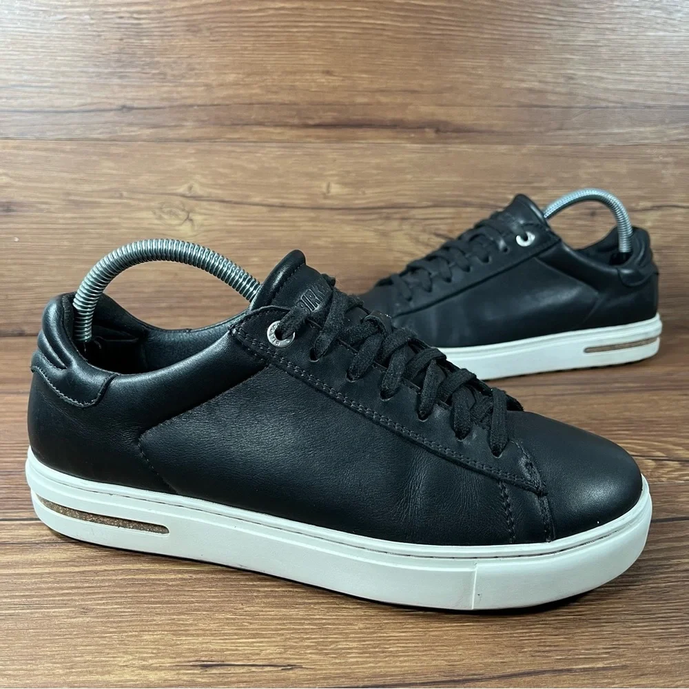 Birkenstock Bend Black Leather Low Top Sneakers Women’s Size 8 (39) Shoes